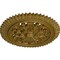 Ekena Millwork York Ceiling Medallion (Fits Canopies up to 3 5/8"), Hand-Painted Gold, 21 5/8"OD x 2 1/2"P CM21YOGLS - alternate 3